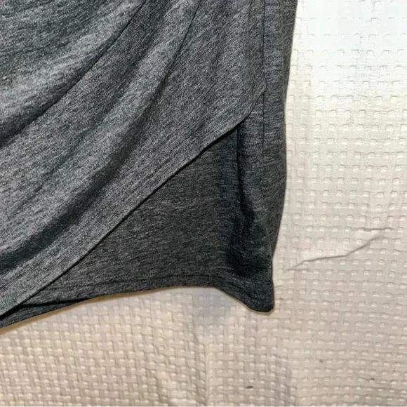 NEW Melrose And Market Dress Plus Size 1X Ruched Heather Charcoal Grey Bodycon - Picture 7 of 9